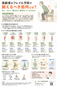 フレイル予防のために椅子から立ち上がる運動をしている高齢者のイラスト